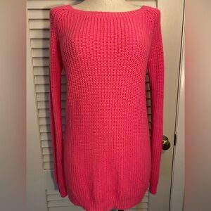 Hot Pink “Its Our Time” Sweater- Size M